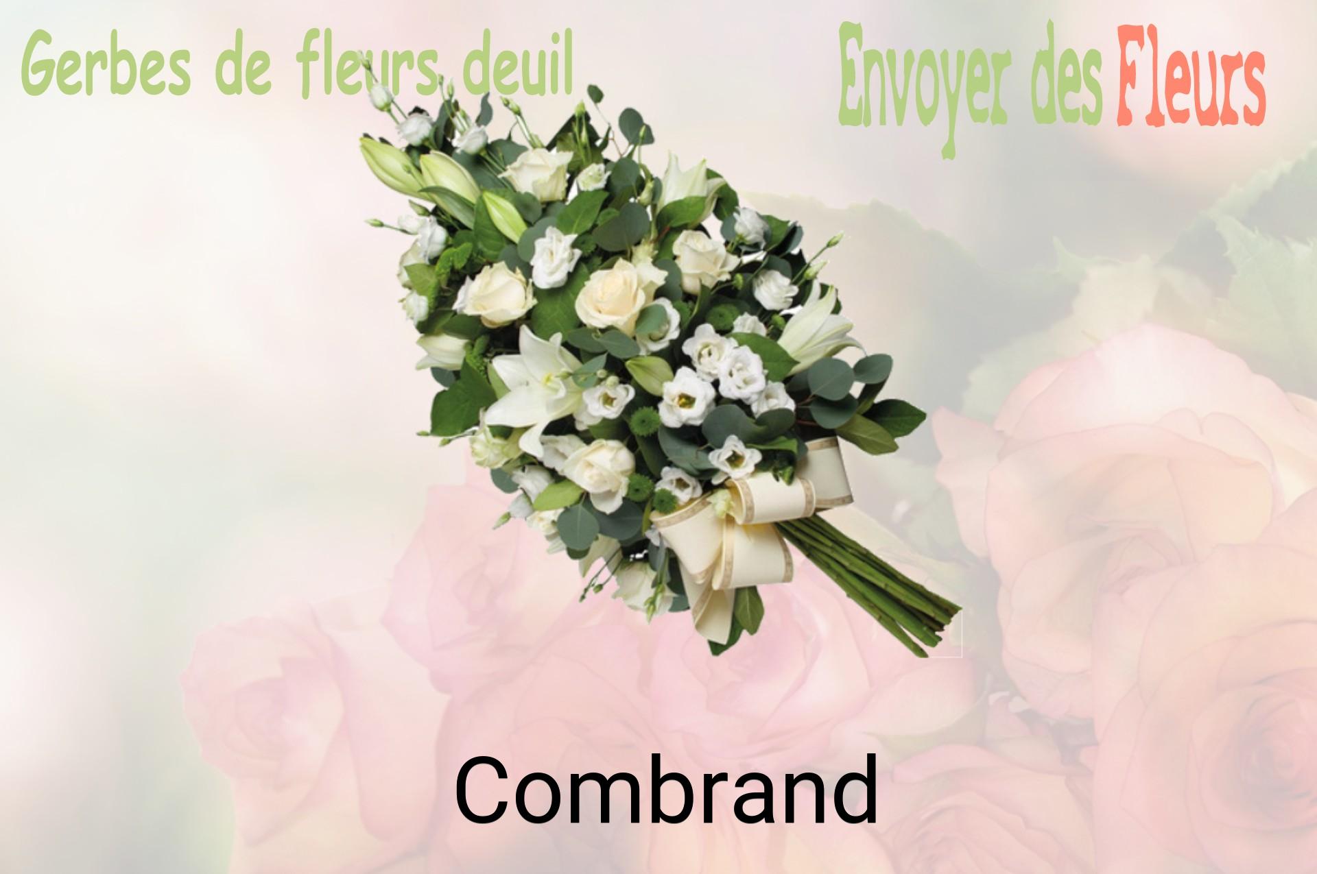 Gerbe de fleurs de deuil livrée à Combrand